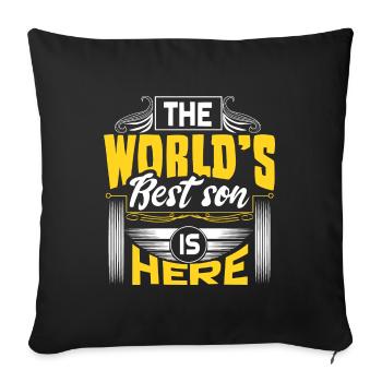 Son Mother - Sofa pillowcase 17,3'' x 17,3'' (45 x 45 cm) - black - Front