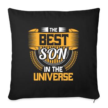 Best Son Family Young Gift Idea - Sofa pillowcase 17,3'' x 17,3'' (45 x 45 cm) - black - Front