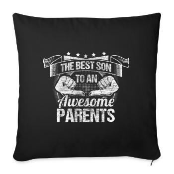 Meilleurs fils fils - Housse de coussin décorative 45 x 45 cm - noir - Devant