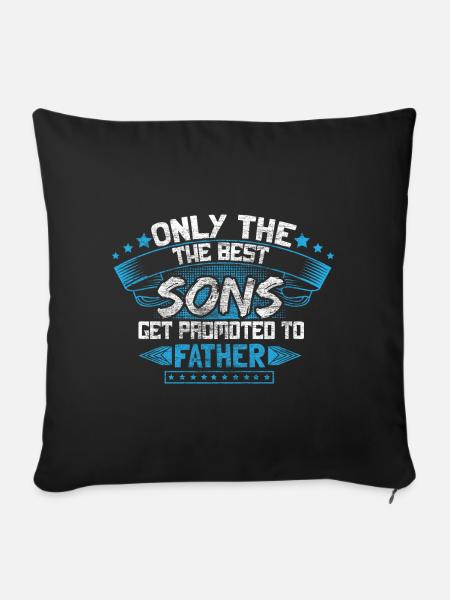 Bester Sohn Junge Geschenkidee - Sofakissenbezug 45 x 45 cm - Schwarz