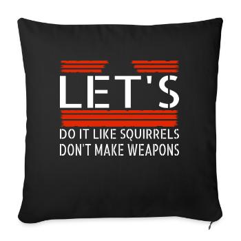 Peace for Paris Heart Peace Movement Present - Sofa pillowcase 17,3'' x 17,3'' (45 x 45 cm) - black - Front
