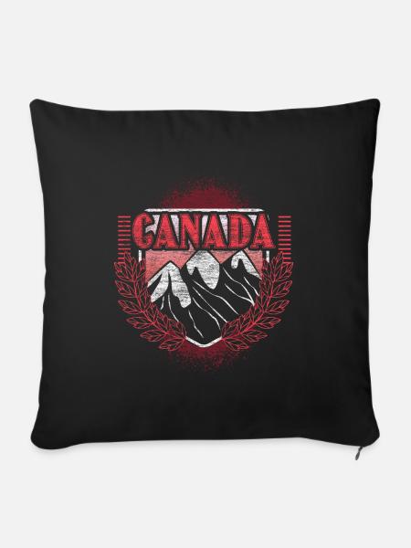 Kanada Geburtsland - Sofakissenbezug 45 x 45 cm - Schwarz