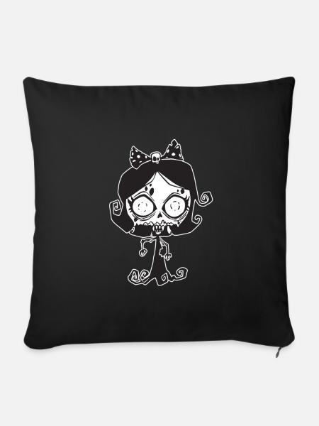 Vampir-Zombie - Sofakissenbezug 45 x 45 cm - Schwarz