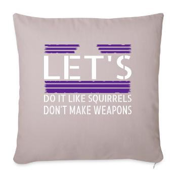 counterculture family hippy peace symbol anti war - Sofa pillowcase 17,3'' x 17,3'' (45 x 45 cm) - light taupe - Front