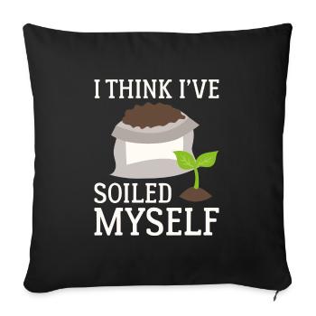 I Think I’ve Soiled Myself - Sofa pillowcase 17,3'' x 17,3'' (45 x 45 cm) - black - Front