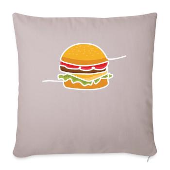 Burger - Housse de coussin décorative 45 x 45 cm - taupe clair - Devant