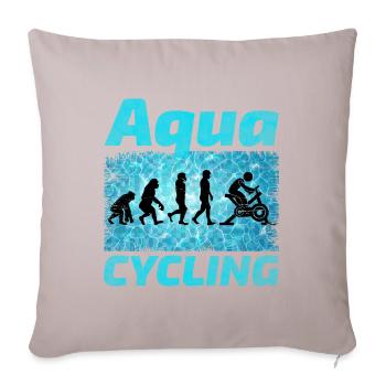 Aqua Cycling Schwimmbad Fitness Evolution - Sofakissenbezug 45 x 45 cm - helles Taupe - Vorne