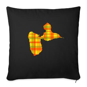 Guadeloupe - Housse de coussin décorative 45 x 45 cm - noir - Devant