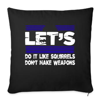 cadeau d’anniversaire funky enfant contre-culture - Housse de coussin décorative 45 x 45 cm - noir - Devant
