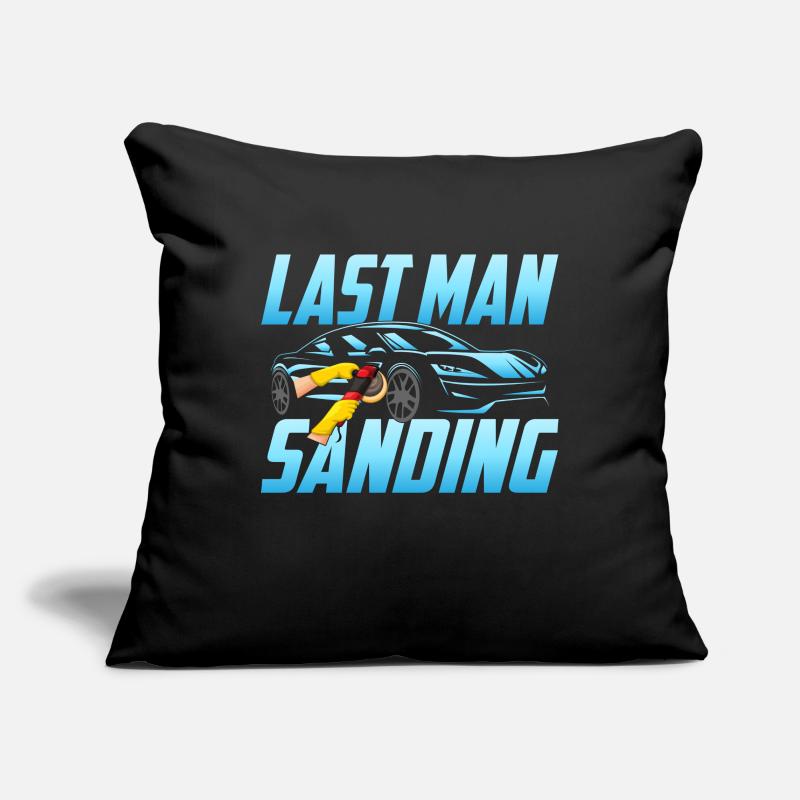 Last Man Sanding Auto Body Painter Technicien Housse de coussin décorative 45 x 45 cm