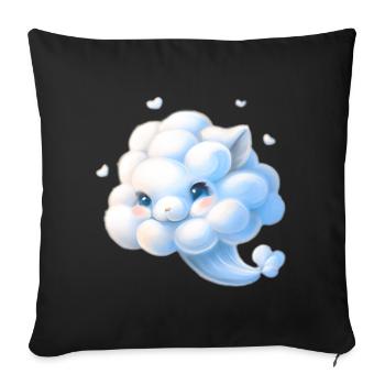 Cloud sheep sweet children baby - Sofa pillowcase 17,3'' x 17,3'' (45 x 45 cm) - black - Front