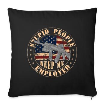 Cop Crime Inspector - Sofa pillowcase 17,3'' x 17,3'' (45 x 45 cm) - black - Front