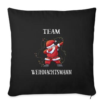 Équipe Santa Claus - Housse de coussin décorative 45 x 45 cm - noir - Devant