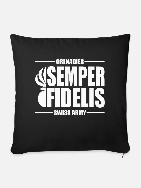 Grenadier - Sofakissenbezug 45 x 45 cm - Schwarz