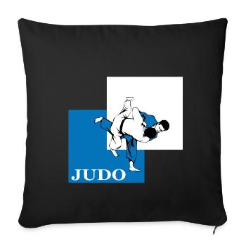 Judo - Housse de coussin décorative 45 x 45 cm - noir - Devant