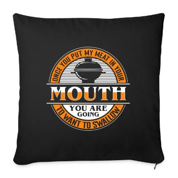 Cooking -starred chef Chef - Sofa pillowcase 17,3'' x 17,3'' (45 x 45 cm) - black - Front