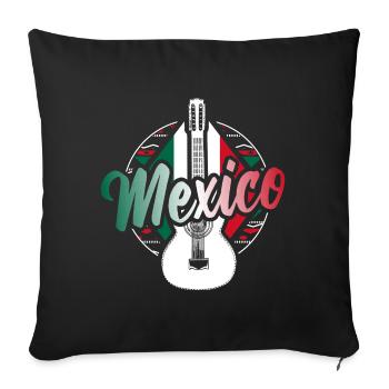 Mexiko Mexikaner Land Geschenk - Sofakissenbezug 45 x 45 cm - Schwarz - Vorne