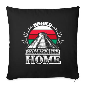 Mexico Sombrero - Sofa pillowcase 17,3'' x 17,3'' (45 x 45 cm) - black - Front