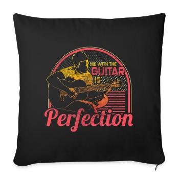 Gitarre Heavy Metal Geschenkidee - Sofakissenbezug 45 x 45 cm - Schwarz - Vorne