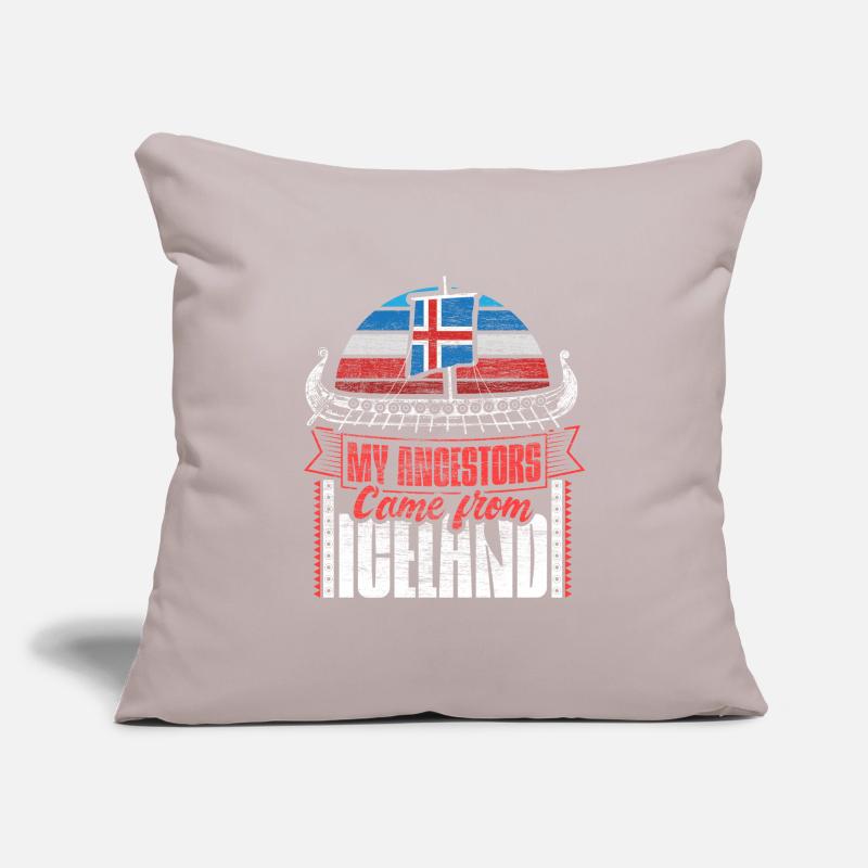 Island Isländer Herkunft Geschenkidee Sofakissenbezug 45 x 45 cm