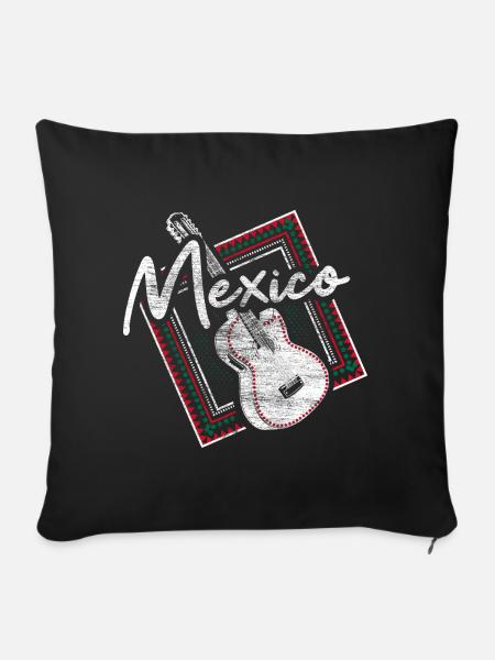 Mexiko Mexikaner Staat - Sofakissenbezug 45 x 45 cm - Schwarz