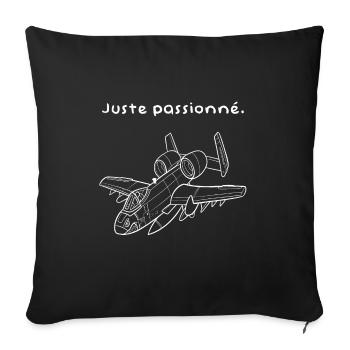 Passion Flugzeug A-10 Thunderbolt - Sofakissenbezug 45 x 45 cm - Schwarz - Vorne