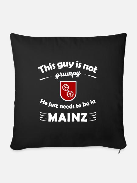 Die Mainzer - Sofakissenbezug 45 x 45 cm - Schwarz