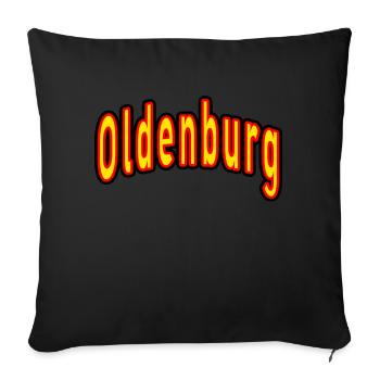 Oldenburg - Sofa pillowcase 17,3'' x 17,3'' (45 x 45 cm) - black - Front