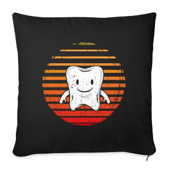 Dental Dentist Dental Assistant Hygienics - Sofa pillowcase 17,3'' x 17,3'' (45 x 45 cm) - black - Front