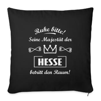 Könige aus Hessen - Sofakissenbezug 45 x 45 cm - Schwarz - Vorne
