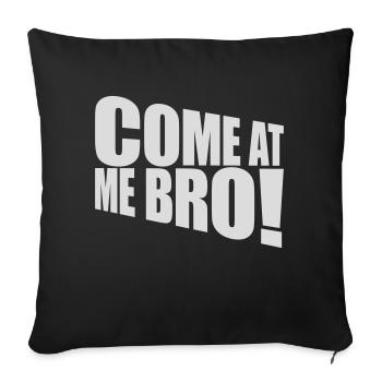 Viens à moi bro - Housse de coussin décorative 45 x 45 cm - noir - Devant