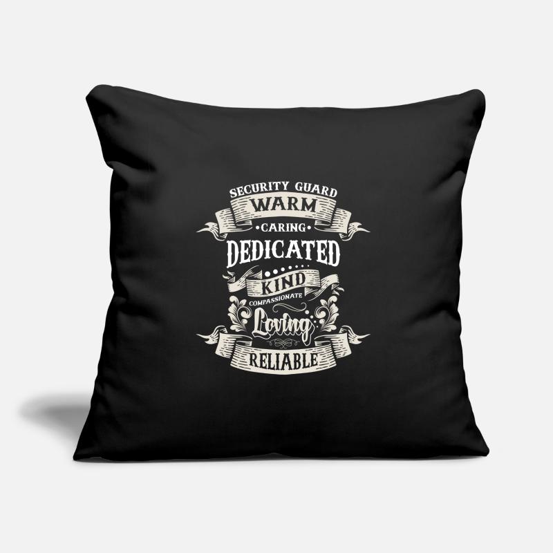 Agent de sécurité Agent de sécurité Videur Garde Housse de coussin décorative 45 x 45 cm