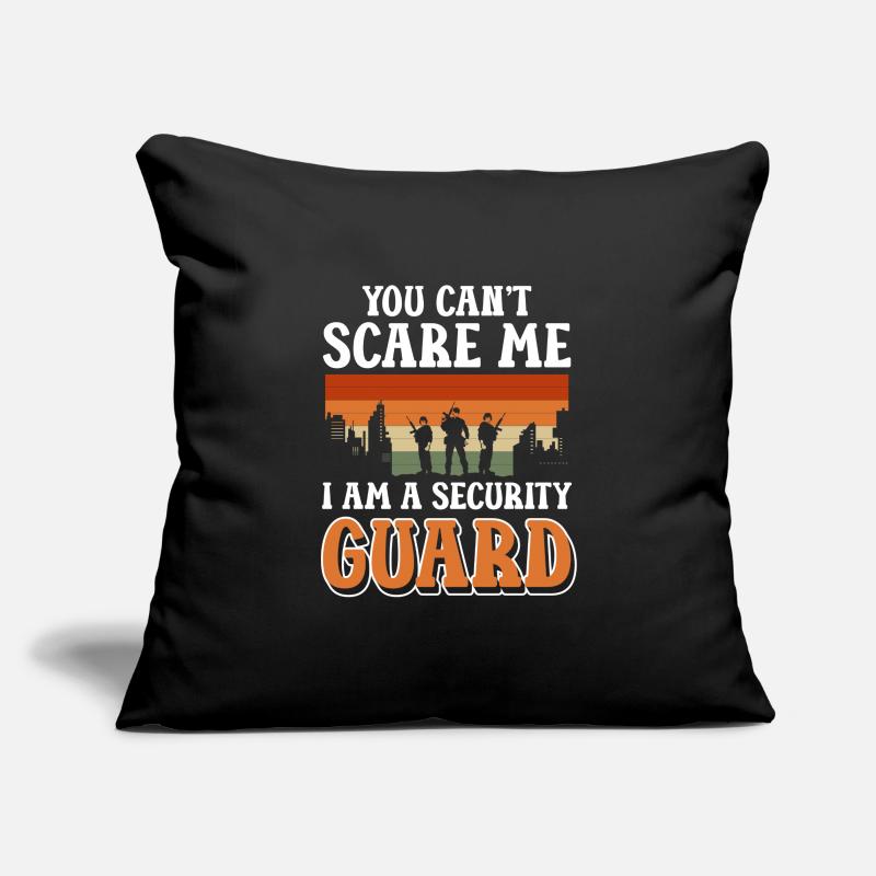 Videur d’agent de sécurité Housse de coussin décorative 45 x 45 cm
