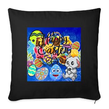 Joyeux Noël, Noël. - Housse de coussin décorative 45 x 45 cm - noir - Devant