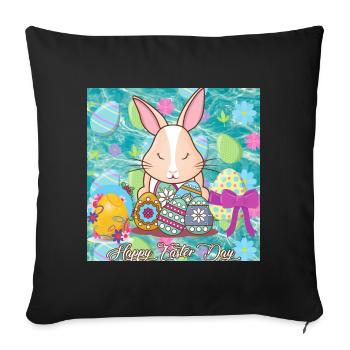 Joyeux Noël, Noël. - Housse de coussin décorative 45 x 45 cm - noir - Devant