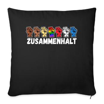 Rechte Homosexueller Regenbogen Lgbt Spruch - Sofakissenbezug 45 x 45 cm - Schwarz - Vorne