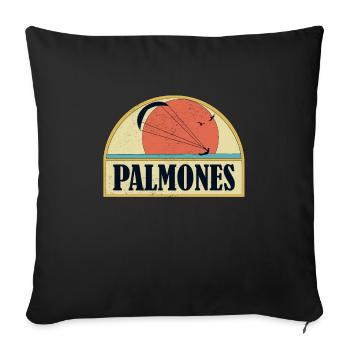 Kitesurfing Palmones - Sofa pillowcase 17,3'' x 17,3'' (45 x 45 cm) - black - Front
