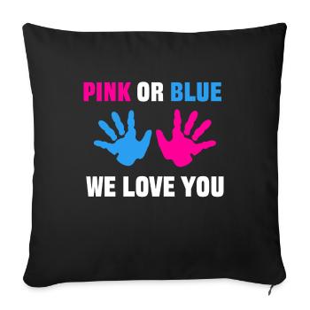 Parents Grossesse Grossesse Déclaration Maman - Housse de coussin décorative 45 x 45 cm - noir - Devant