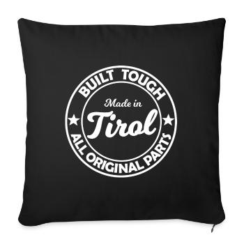 Fabriqué au Tyrol - Housse de coussin décorative 45 x 45 cm - noir - Devant