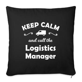 Transport und Logistik Supervisor - Sofakissenbezug 45 x 45 cm - Schwarz - Vorne