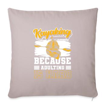 Aviron Sports nautiques Aviron - Housse de coussin décorative 45 x 45 cm - taupe clair - Devant