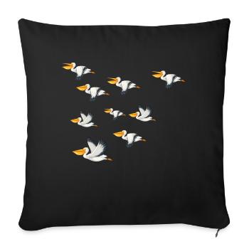 Safari Zoo Animal Safari Zoo - Sofa pillowcase 17,3'' x 17,3'' (45 x 45 cm) - black - Front