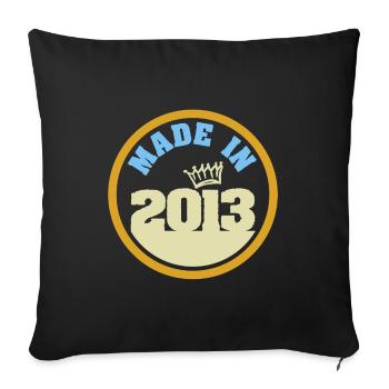 2013 - Sofa pillowcase 17,3'' x 17,3'' (45 x 45 cm) - black - Front