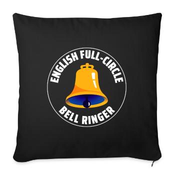 English Full-Circle Bell Ringer Ringing UK England - Sofa pillowcase 17,3'' x 17,3'' (45 x 45 cm) - black - Front