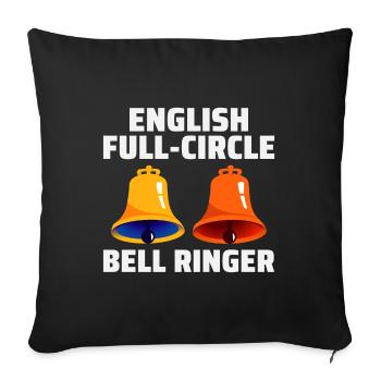 English Full-Circle Bell Ringer Ringing UK England - Sofa pillowcase 17,3'' x 17,3'' (45 x 45 cm) - black - Front