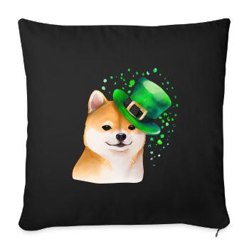 St Paddy's St Patricksday St Patrick Day - Sofa pillowcase 17,3'' x 17,3'' (45 x 45 cm) - black - Front