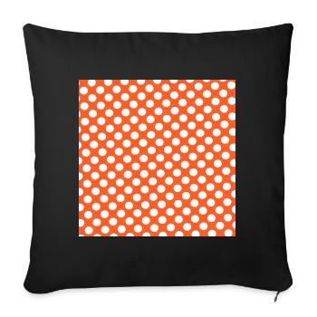 Dots Background Texture Template Personalize - Sofa pillowcase 17,3'' x 17,3'' (45 x 45 cm) - black - Front
