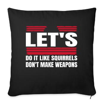 Déclaration anti-guerre Peace Bird Cool - Housse de coussin décorative 45 x 45 cm - noir - Devant