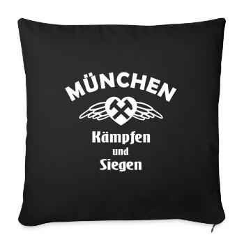 Die Fans aus dem Süden - Sofakissenbezug 45 x 45 cm - Schwarz - Vorne