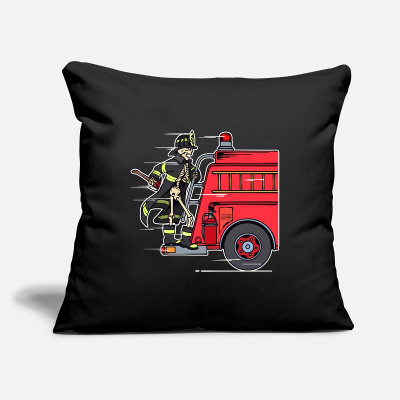 Firefighter Fire Protection Rescuer Fire Engine Sofa pillowcase 17,3'' x 17,3'' (45 x 45 cm)